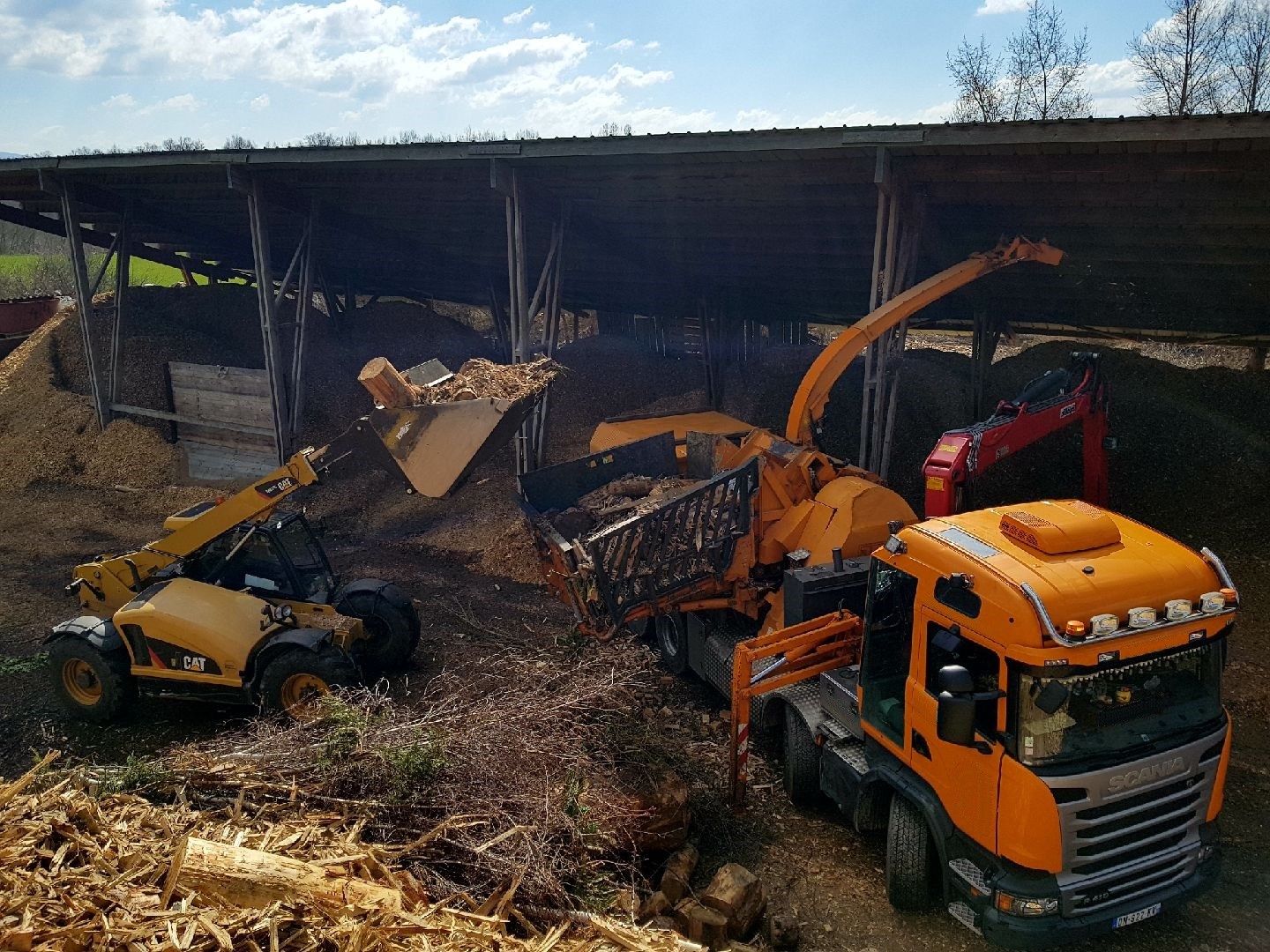 Déchiqueteuse sur camion Valormax Noremat Jenz 28